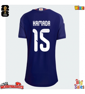 Japan Daichi Kamada #15 Replica Home Stadium Shirt for Women World Cup 2026 Short Sleeve
